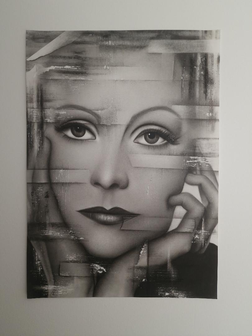 Greta Garbo Distorted - Poster