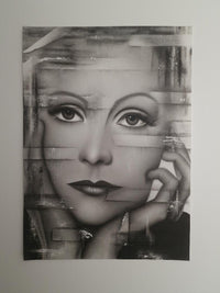 Greta Garbo Distorted - Poster